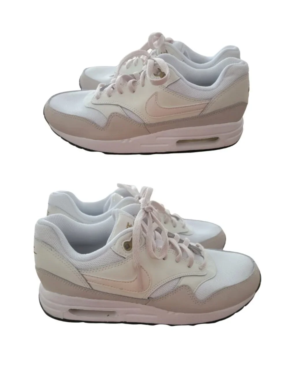 Nike Air Max 1 Colorway Sneakers Big Kids 2023 style DZ3307-103 Beige/White